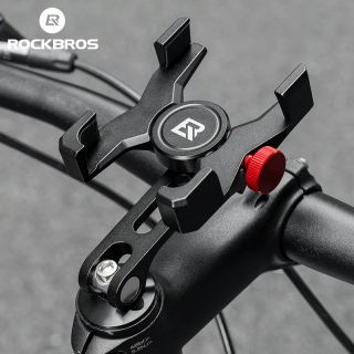 ROCKBROS Bicycle Phone Holder 4.7-7.09 inch High Strength Aluminium Alloy Mobile Phone Cell Phone Stand Bike Accessories